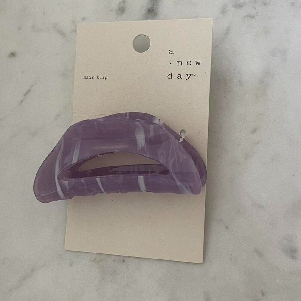 A new day purple pearl clip